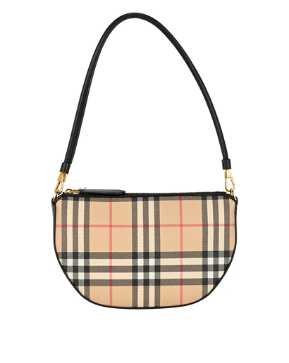 Olympia Pouch, &pound;395, Handbags, Beige, Canvas, Front view